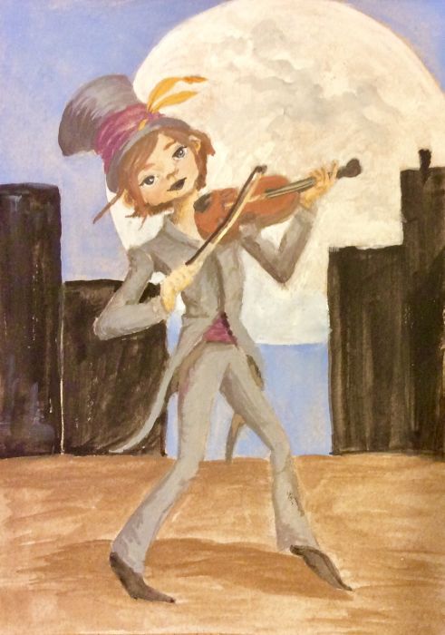 Fantasy violinist by Amy Sue Stirland